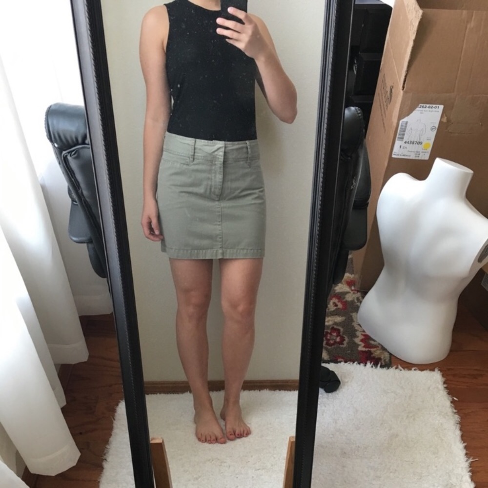 Vintage Khaki Miniskirt